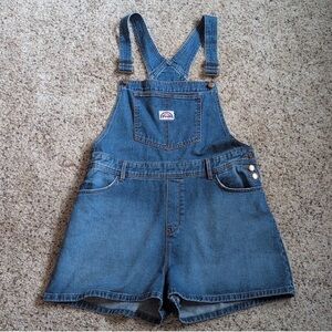 Wrangler blue denim overalls